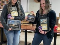 Amanda and Karen with there awards